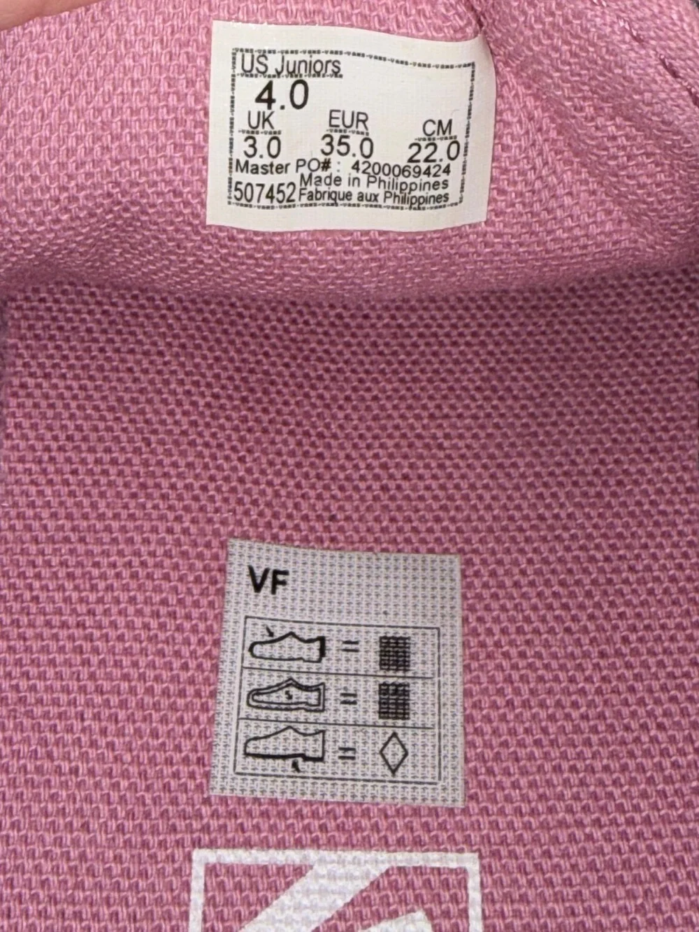 Vans Kids Glitter Pink Low-Top Sneakers